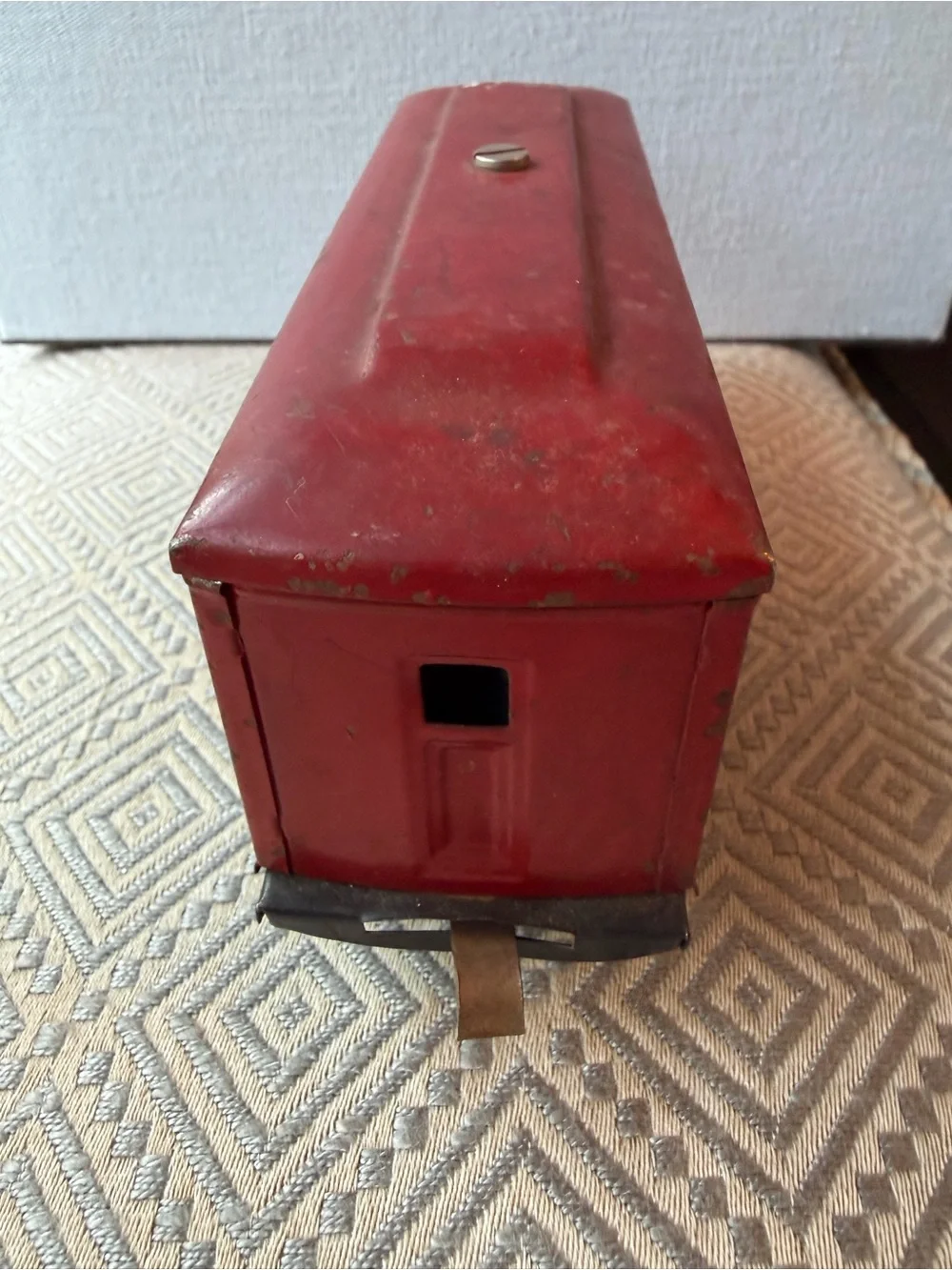 Vintage Train Car Pullman 629 Red / Yellow Doors- Windows